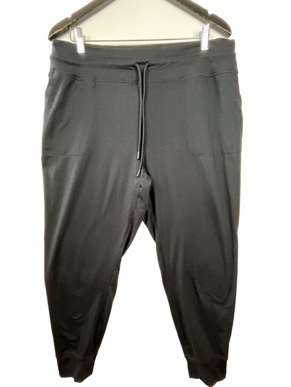 Lole Black Joggers XL Womens Drawstring Waist Stretch Athleisure Pants